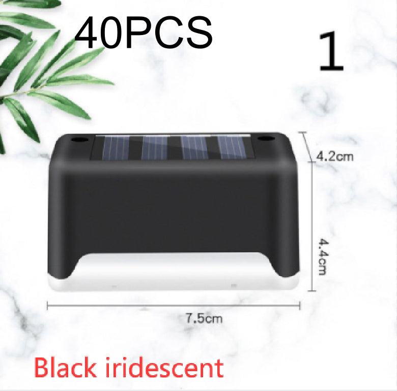 New Upgrade Waterproof LED Solar Fence Lamp Solar Deck Lights Solar Step Light Outdoor For Patio Stairs Garden Pathway Step Yard