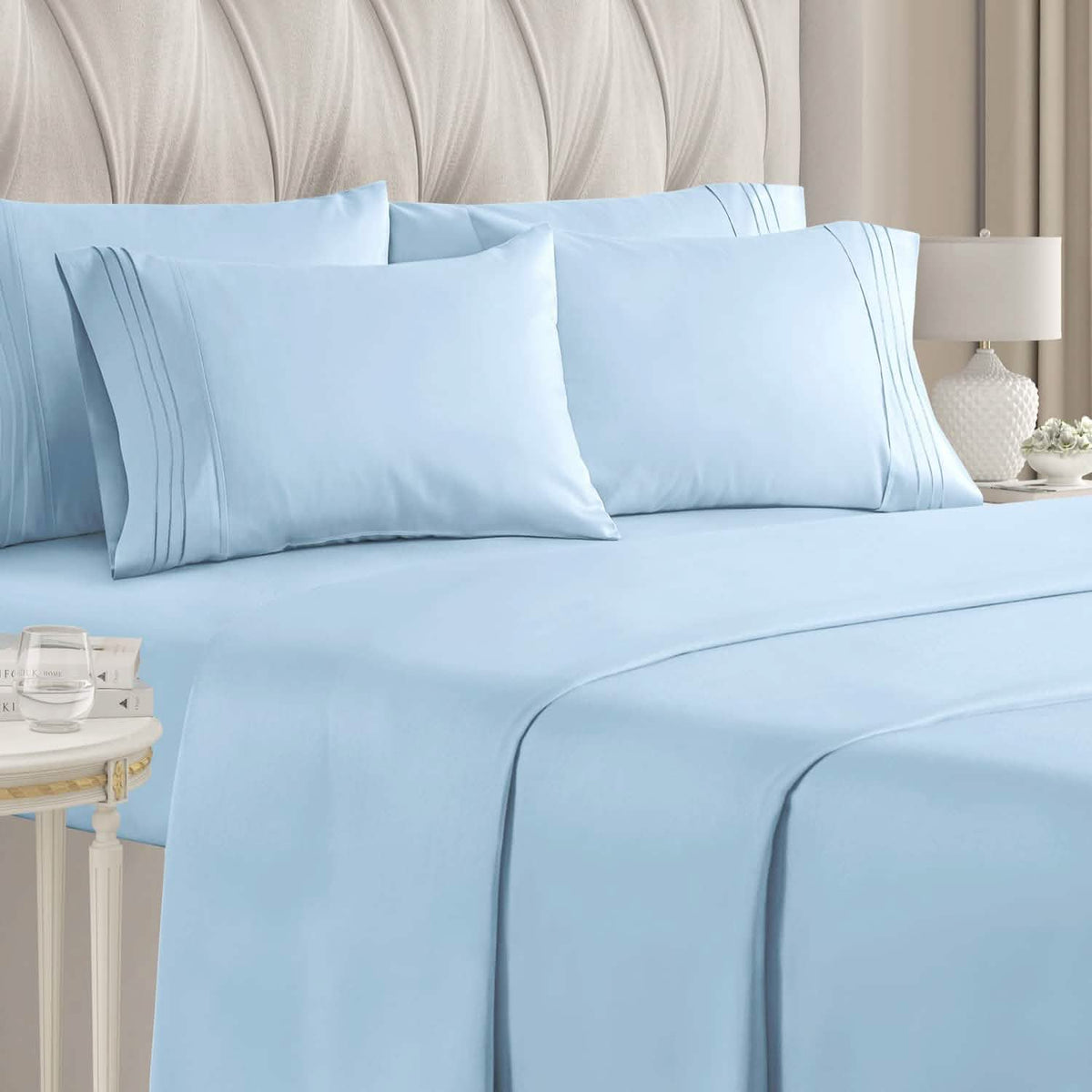 6-Piece Set: Hotel Luxury Bed Sheets