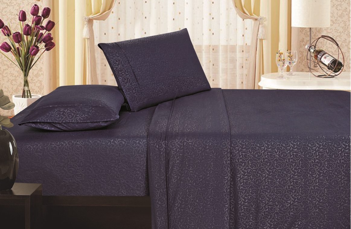 Decor&More 1800 Series Vine Embossed Sheet Set