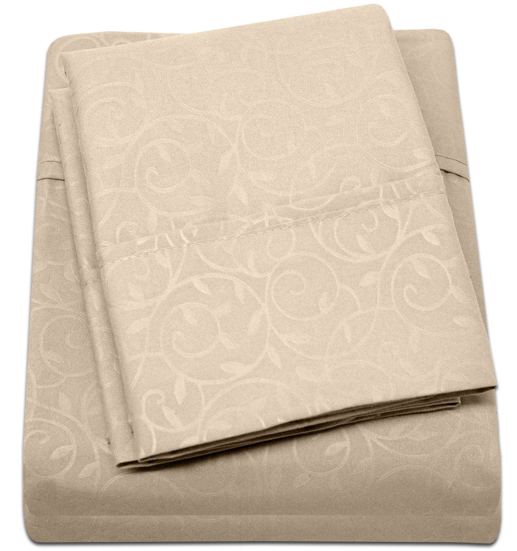 Decor&More 1800 Series Vine Embossed Sheet Set