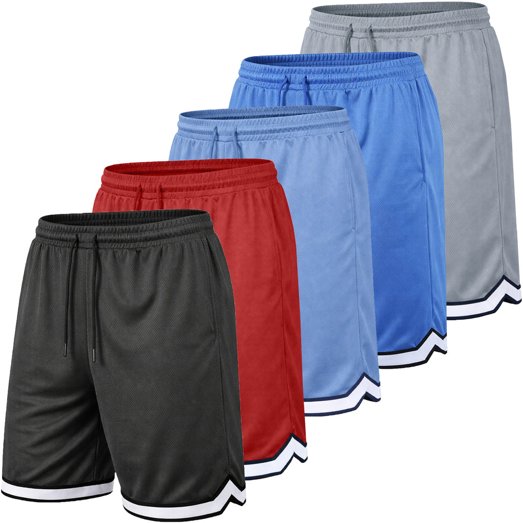 Men's Lightweight Breathable Moisture Wicking Mesh Athletic Shorts with Pockets