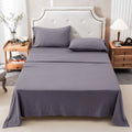 4-Piece 100% Cotton Jersey Knit Sheet Set – Ultra Soft & Breathable Bedding Set with Deep Pocket Fitted Sheet, Flat Sheet & 2 Pillowcases（Without Core） – Wrinkle Free, Machine Washable, Secure Fit & Cozy Comfort for A