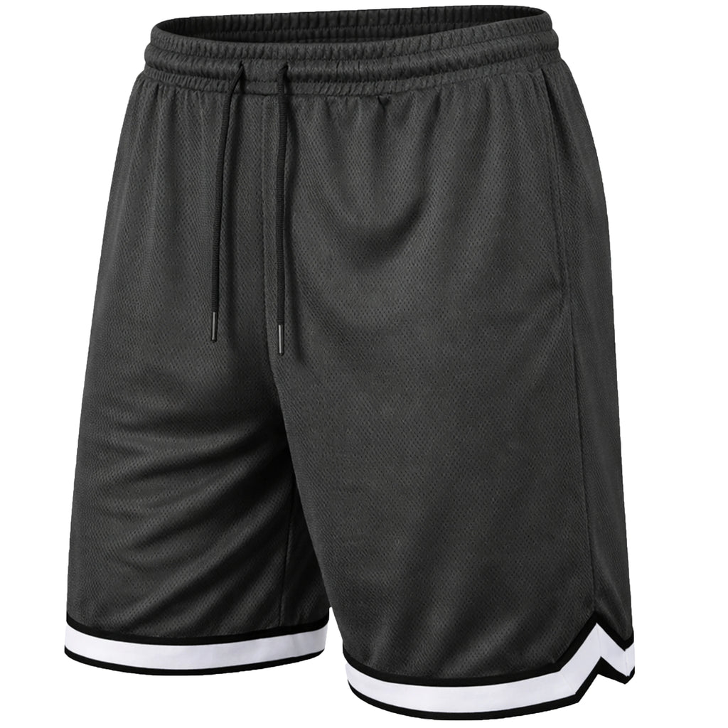 Men's Lightweight Breathable Moisture Wicking Mesh Athletic Shorts with Pockets