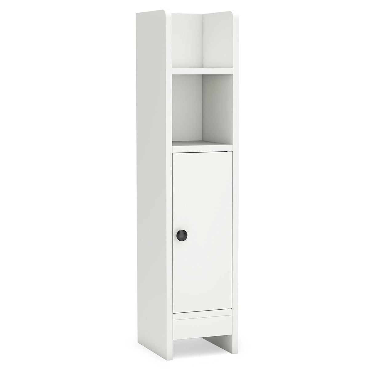 Bathroom Slim Cabinet Corner with Door and Adjustable Shelf