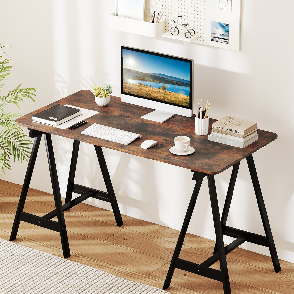 Electric Standing Desk with LED Display and 2 Memory Height Settings