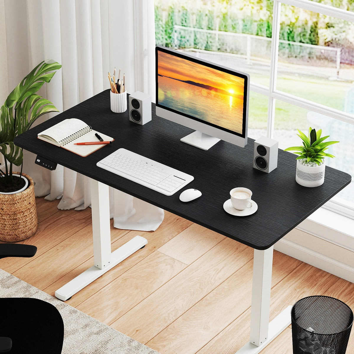 Electric Standing Desk with LED Display and 2 Memory Height Settings