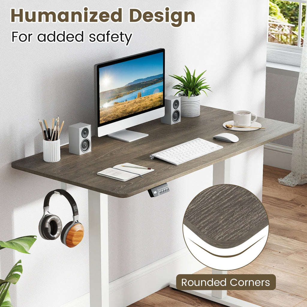 Electric Standing Desk with LED Display and 2 Memory Height Settings