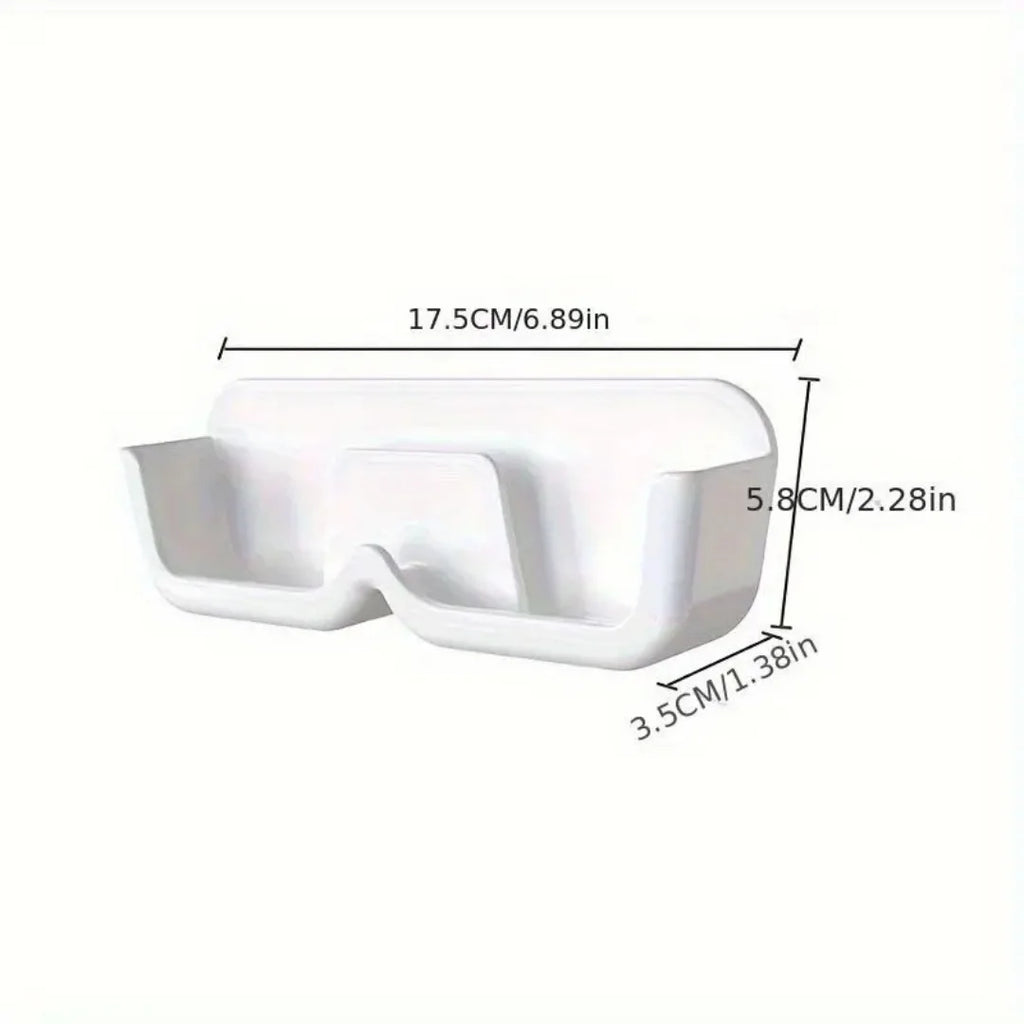 Wall mounted eyeglass frames, storage racks for sunglasses and reading glasses, and wall mounted storage racks without drilling at bedroom and bathroom entrances to save space (3 pieces)