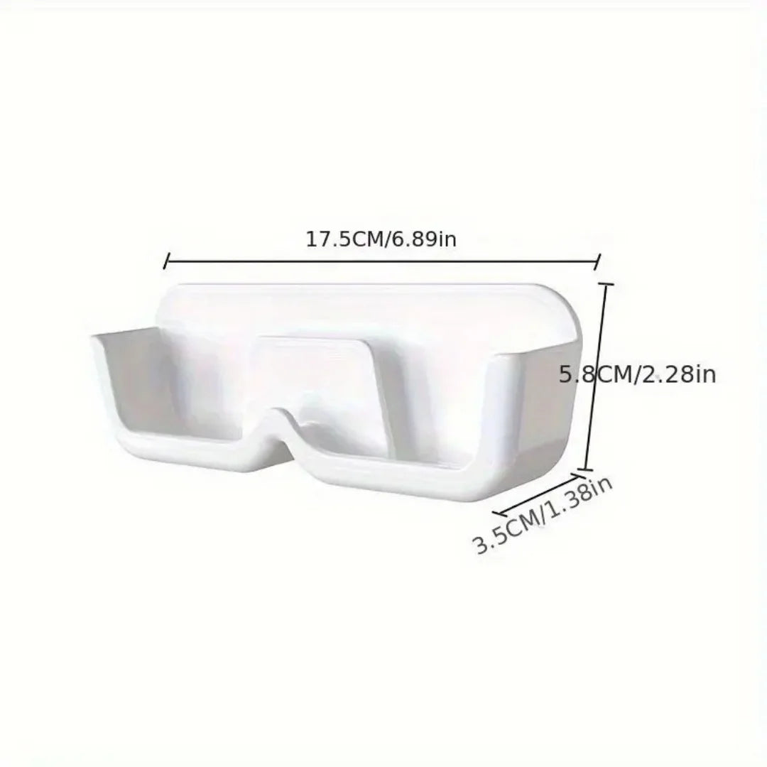 Wall mounted eyeglass frames, storage racks for sunglasses and reading glasses, and wall mounted storage racks without drilling at bedroom and bathroom entrances to save space (3 pieces)