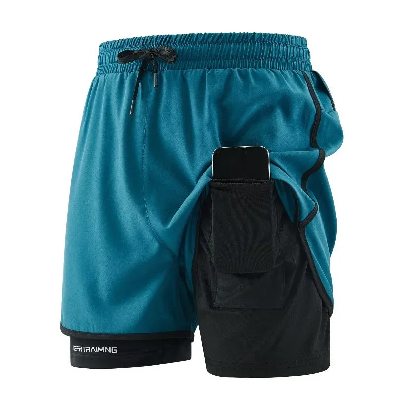 Men's casual shorts, suitable for fitness, training, cycling, cool and breathable, daily wear in summer