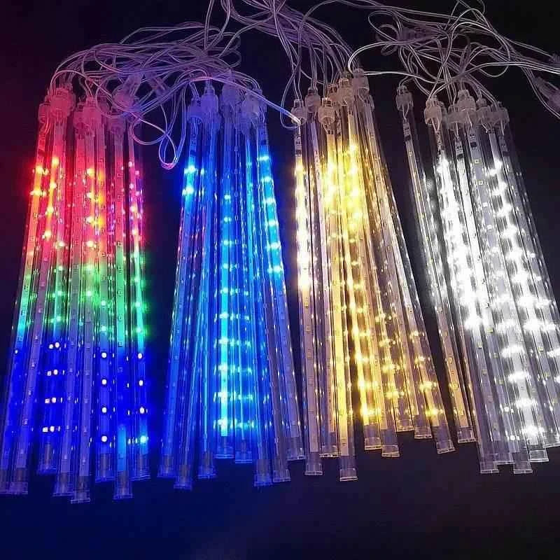 Led Hanging String Lights Meteor Shower