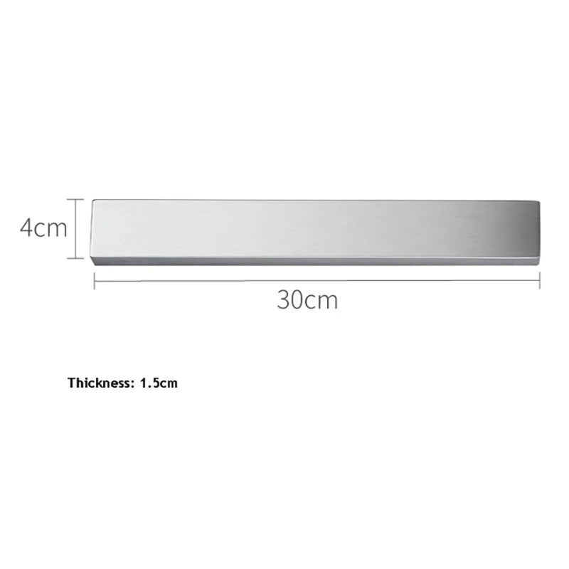 Stainless Steel Magnetic Knife Strip, Wall Mounted Knife Holder Rack, 30/40/50cm Kitchen Storage Accessory