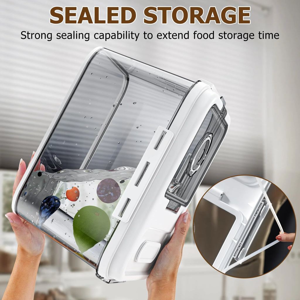 Bread Box For Kitchen Countertop, Airtight Bread Storage Container, Time Recording Bread Keeper with Lid,Bread Storage For Homemade Breads, Toast, And Cookies, White Bread Holder.