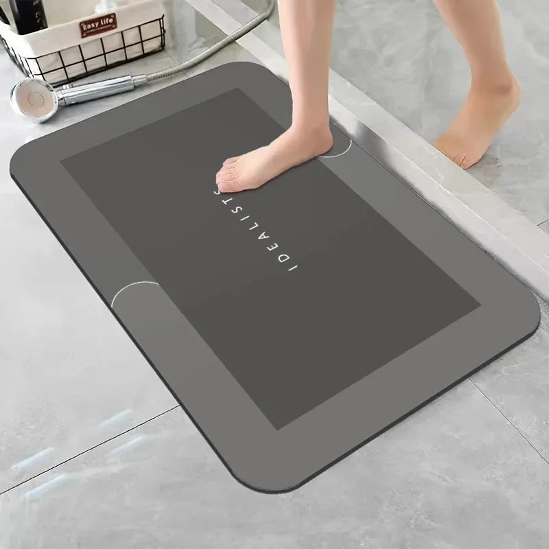 Soft Fast Drying Diatomaceous Earth Bath Mat Super Absorbent Non Slip For Bathroom Kitchen RV Bedroom Rug