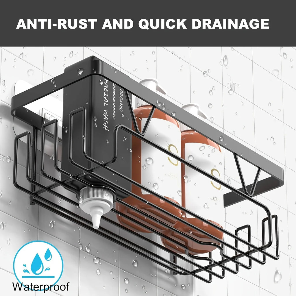 Shower Caddy, 3 Pack Shower Shelves for Inside Bathroom, Rustproof Adhesive Bathroom Organizer with Soap Holder, No Drilling Washroom Organizers and Storage for Bathtub Room/Kitchen/Home