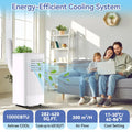 10000 BTU Portable Air Conditioner, 3-In-1 Standing AC Unit With Remote Control and Window Kit, Quiet Room Air Conditioner With Dehumidifier, for Home Office Dorms, Up to 560 Sq. Ft. White