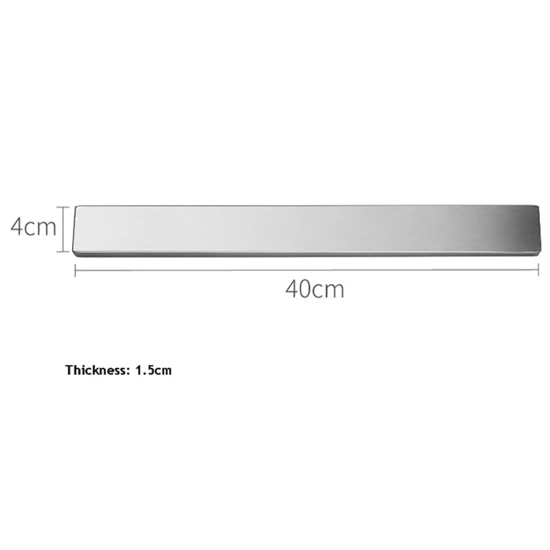 Stainless Steel Magnetic Knife Strip, Wall Mounted Knife Holder Rack, 30/40/50cm Kitchen Storage Accessory