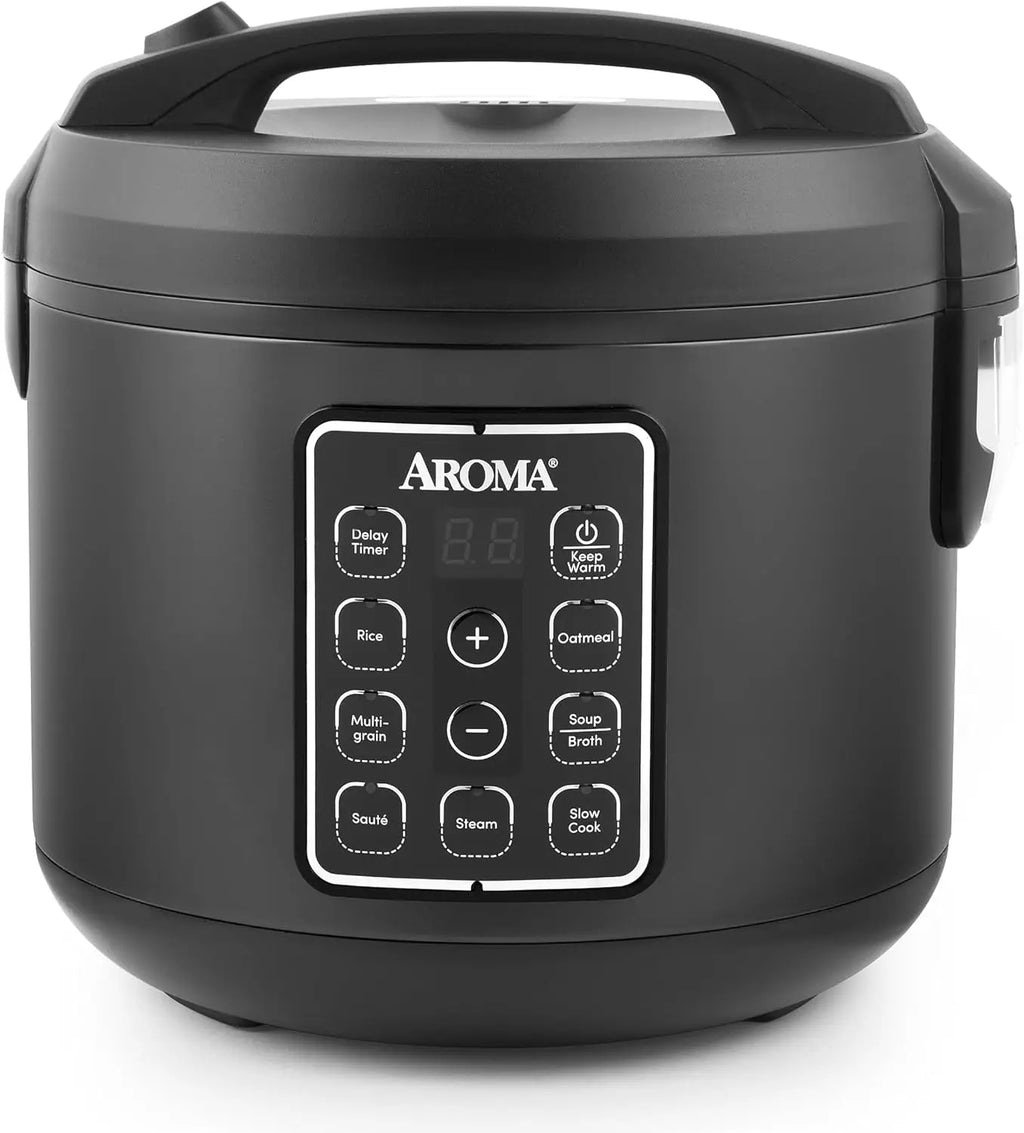 Digital Rice Cooker, Multi cooker, 6-Cup (Uncooked) / 12-Cup (Cooked), Steamer, Slow Cooker, Oatmeal