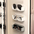Wall mounted eyeglass frames, storage racks for sunglasses and reading glasses, and wall mounted storage racks without drilling at bedroom and bathroom entrances to save space (3 pieces)