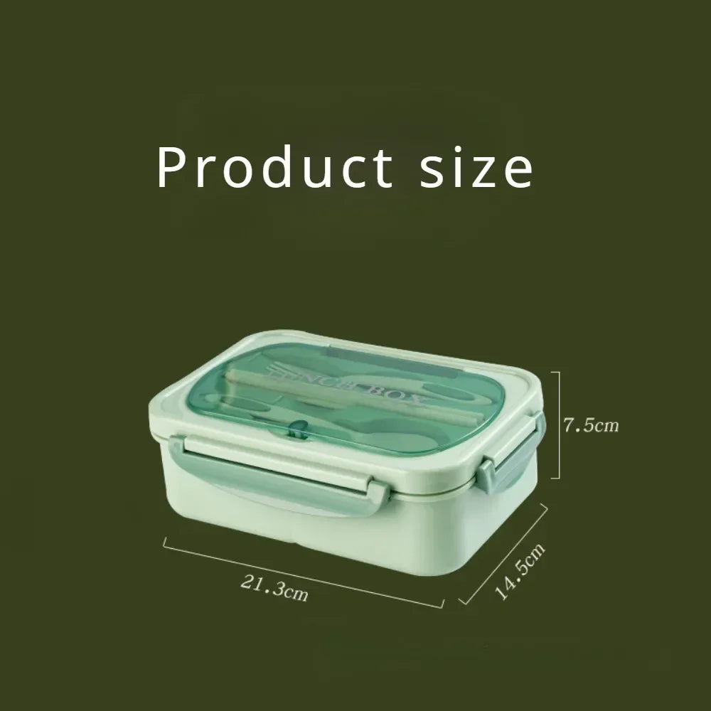 1200ML Lunch Bento Box for Adults Office Worker Picnic LeakProof Lunch Box with Utensils 3 Compartment Bento Box Microwave Safe