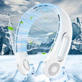 Portable Neck Fan, USB Rechargeable 360° Cooling Hands Free Bladeless, 4 Speeds 16H Battery, Wearable for Travel Office Outdoor