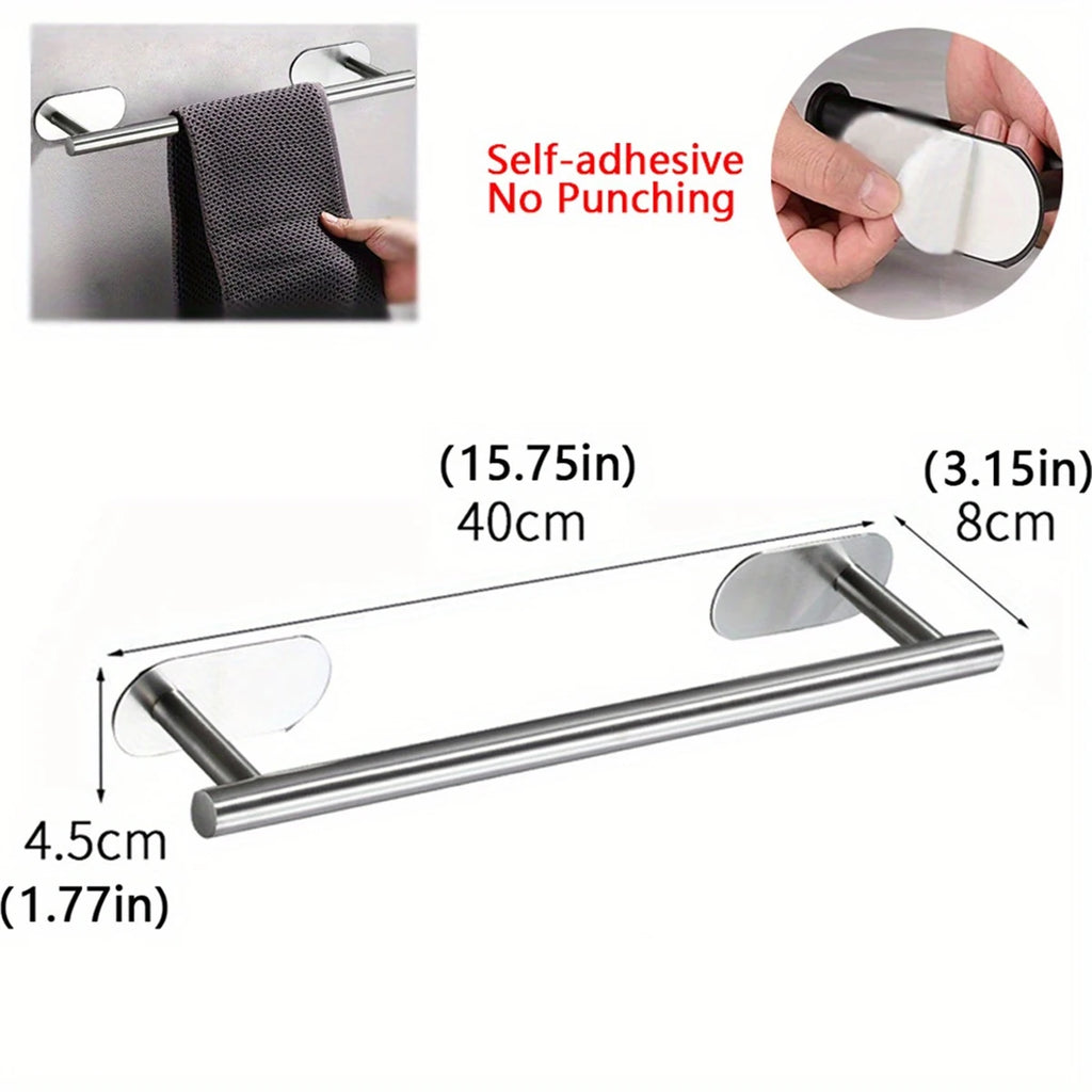 Towel Racks for Bathroom,Adhesive Towel Bar,Hand Towel Holder,Kitchen Towel Holder,No Drill Towel Holder,Bathroom accessories