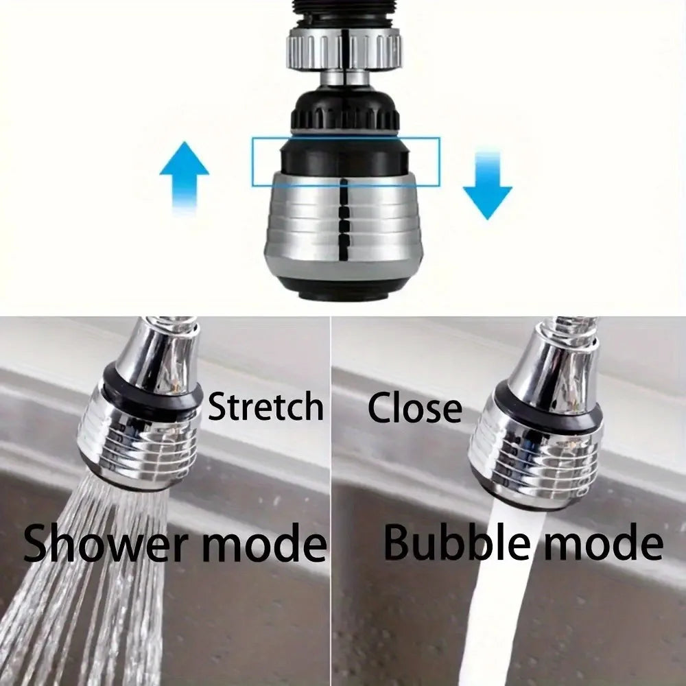 1pcs Universal Pressurized Anti-splash Tap Head for Kitchen, Extended Outlet Water Filter Aerator, All-purpose Shower Sprayer Accessory