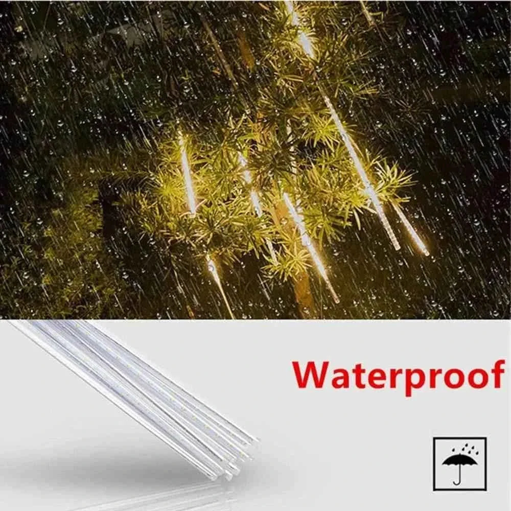 Led Hanging String Lights Meteor Shower