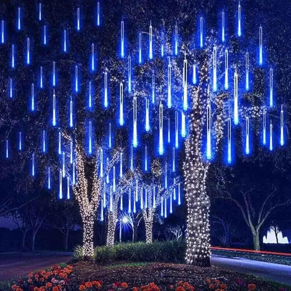 Led Hanging String Lights Meteor Shower