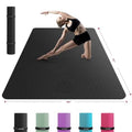 Extra Large Yoga Mat - 72"x48"x6mm 1/4 inch,Non-Slip, Durable, Thick Wide Exercise Mat for Home Workouts, Yoga, Pilates, Stretching