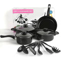 13PCS Non-Stick Pots and Pans Set Kitchen Cookware for Induction Cooker Low Oil Smoke Gift Set