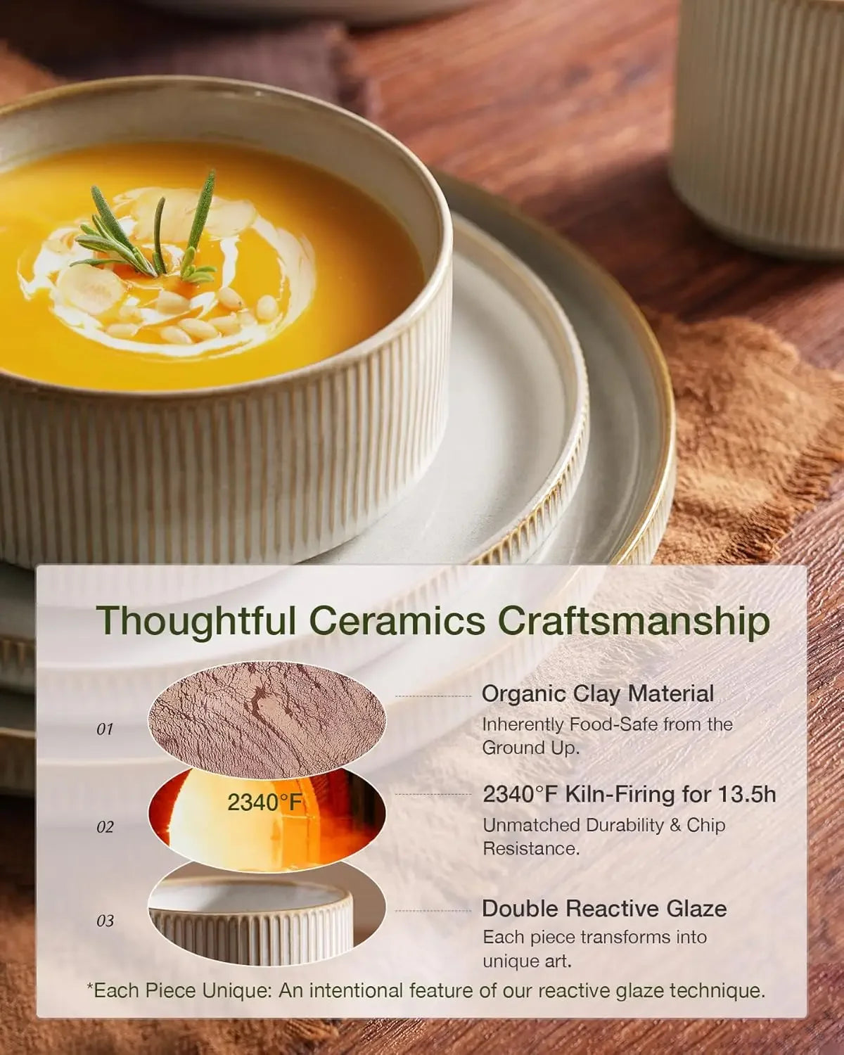 Star Plates and Bowls Sets, Modern Stoneware Dinnerware Sets for 6, 18-Piece Kitchen Dish Set - Chip and Scratch Resistant