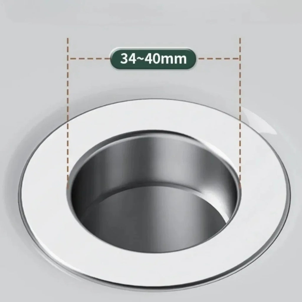 Easy-Clean Sink Drain Cover – Stainless Steel Filter with Leak-Proof Silicone Seal, Prevents Clogs