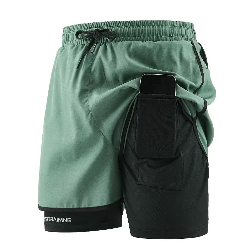 Men's casual shorts, suitable for fitness, training, cycling, cool and breathable, daily wear in summer