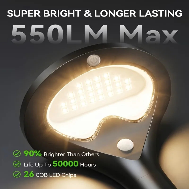 Solar Pathway Lights Outdoor with Motion Sensor, 6 Pack Security Solar Garden Lights, 400LM Bright LEDs, Upgraded Glass Panel, 3 Modes Waterproof Path Lights for Yard Patio Walkway Driveway