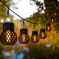 Solar-Powered Outdoor Hanging Lights - Atmospheric Pendant Lights for Courtyards, Fences, Garden Trees and Christmas Decorations