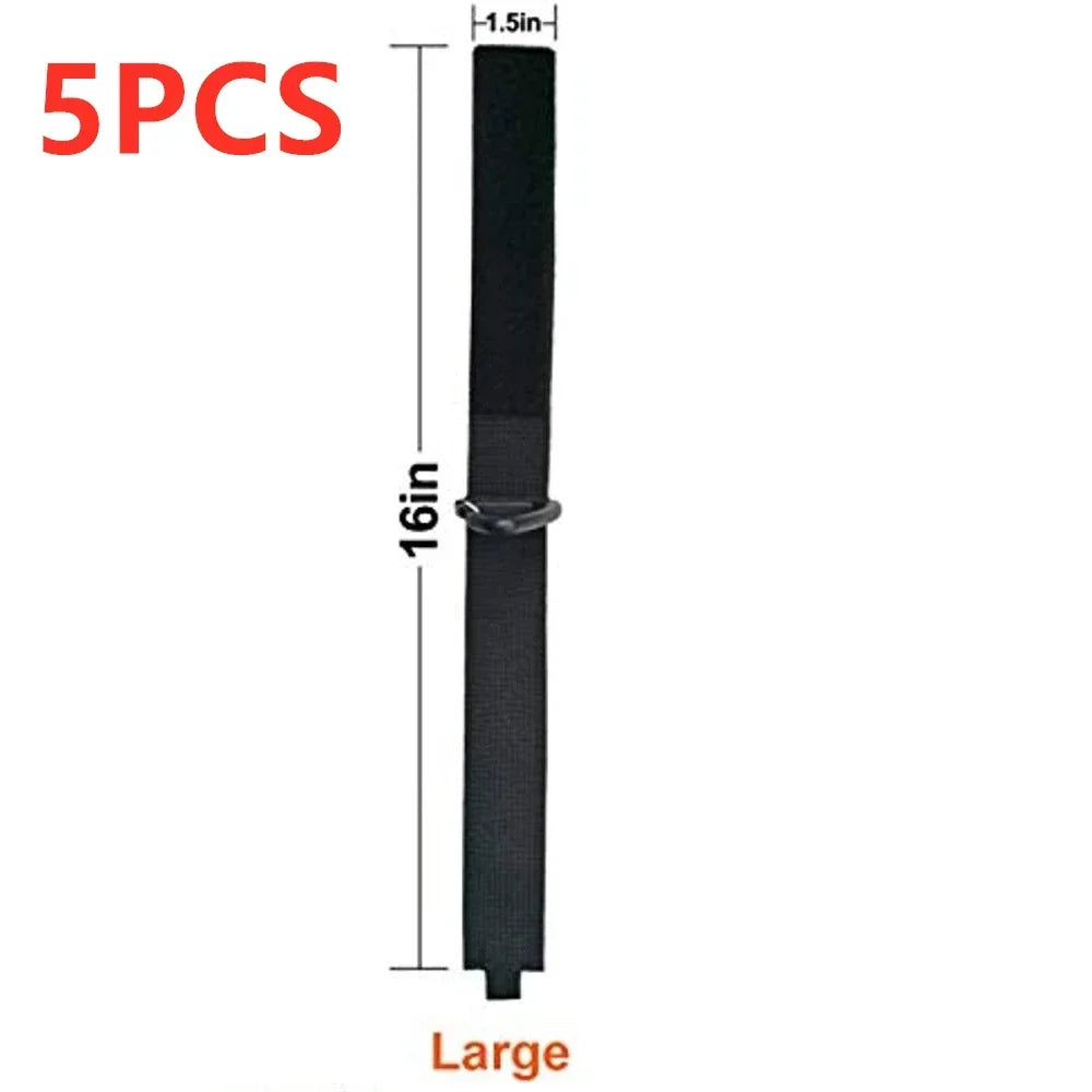 Cord Organizer Holder With Triangle Buckle Wire Manager Power Cord Storage Straps For Cables Hoses Nylon Heavy Duty Device