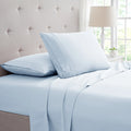 Bamboo 1800 Thread Count 4-Piece 3 Line Embroidered Sheet Set - Egyptian Luxury, Organic, 16 Inch Deep Pocket - Shrink, Fade Wrinkle Resistant