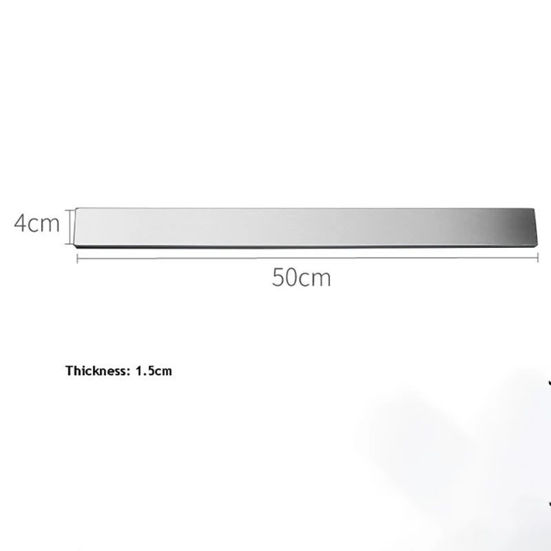 Stainless Steel Magnetic Knife Strip, Wall Mounted Knife Holder Rack, 30/40/50cm Kitchen Storage Accessory