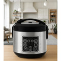 Digital Rice Cooker 4 Uncooked 8 Cooked Steamer Grain Multicooker 2 Qt Stainless