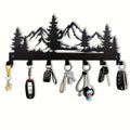 Wall-Mounted Metal Forest Key Hook