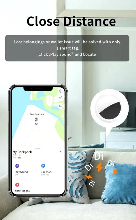 JSPTEC Airtag Bluetooth GPS Trackers IPX 5 Waterproof Sport Tracking Find My Elderly Kids Pets Available Mini Finders For IOS