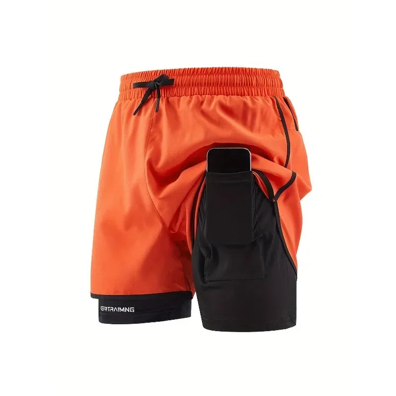 Men's casual shorts, suitable for fitness, training, cycling, cool and breathable, daily wear in summer