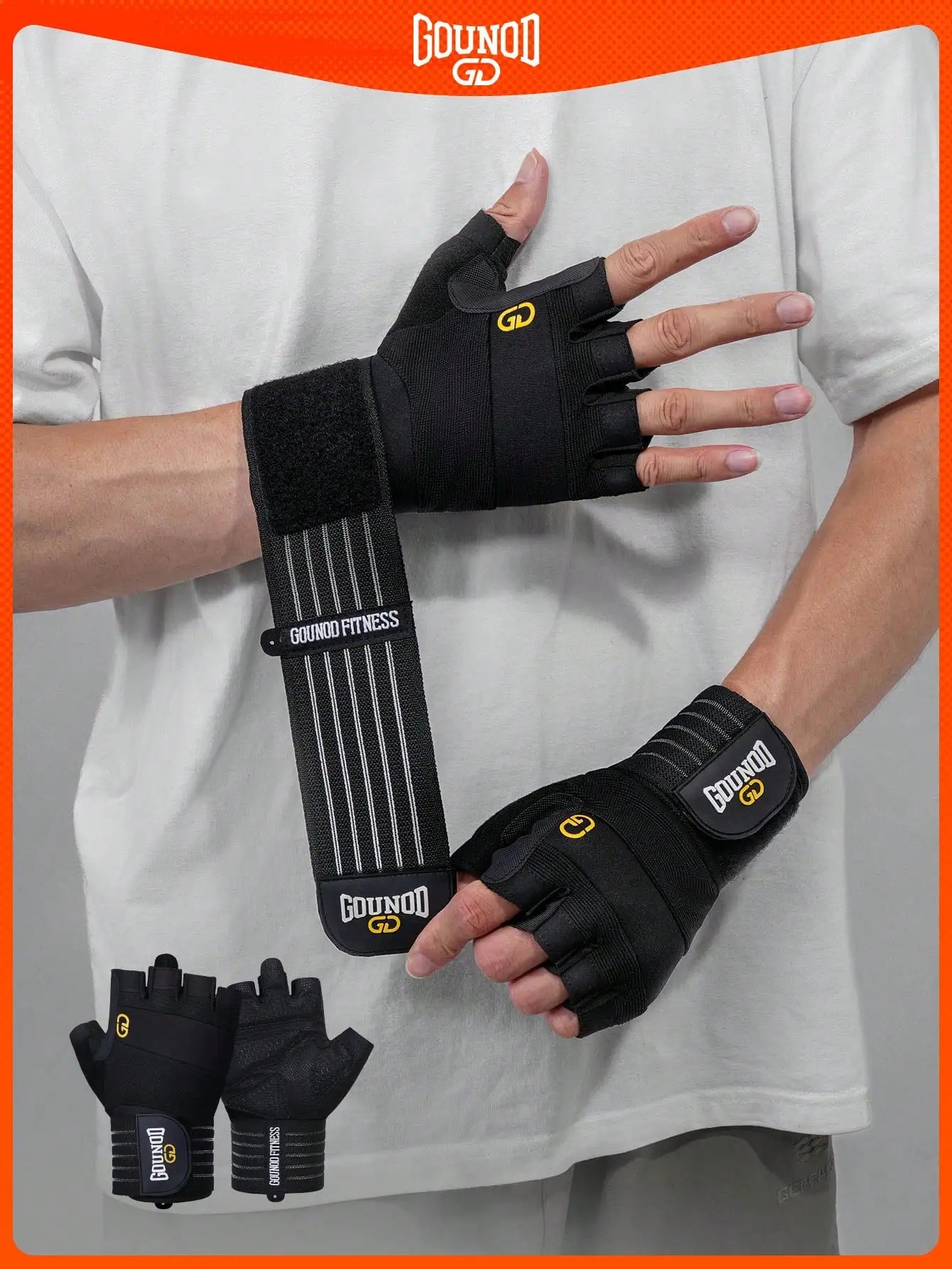 Unisex Weight Lifting Gloves Non Slip Shockproof Palm Protection For Pull Ups Gym Fitness Strength Training Workout Gloves