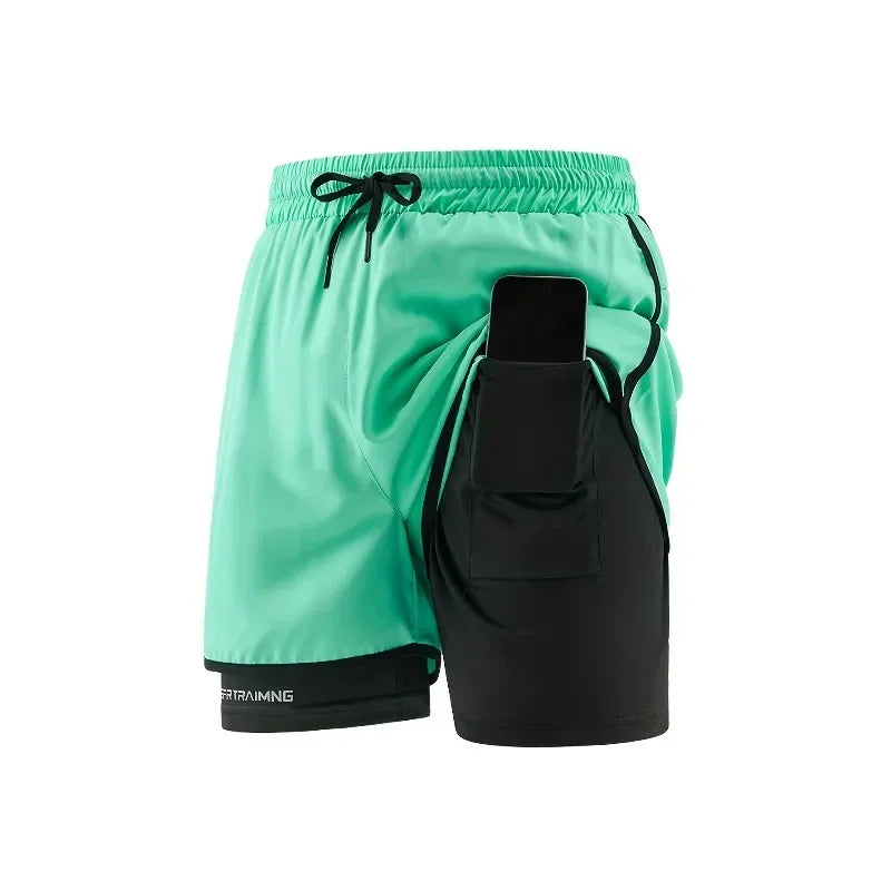 Men's casual shorts, suitable for fitness, training, cycling, cool and breathable, daily wear in summer