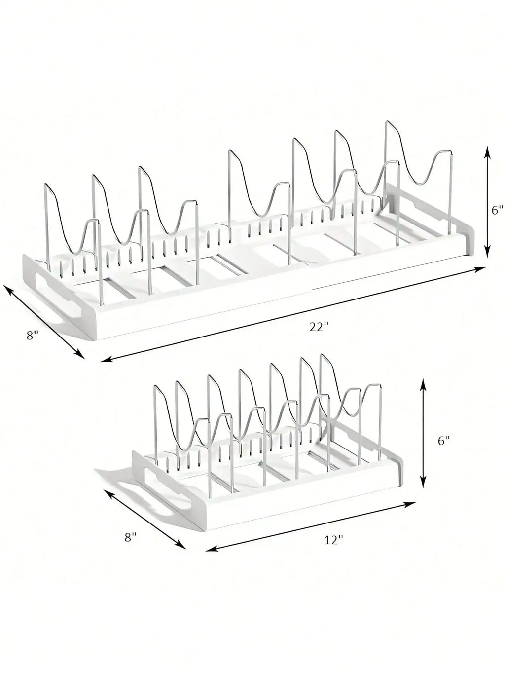 Adjustable Metal Pot Rack Pull-Out Kitchen Organizer for Pots and Pans