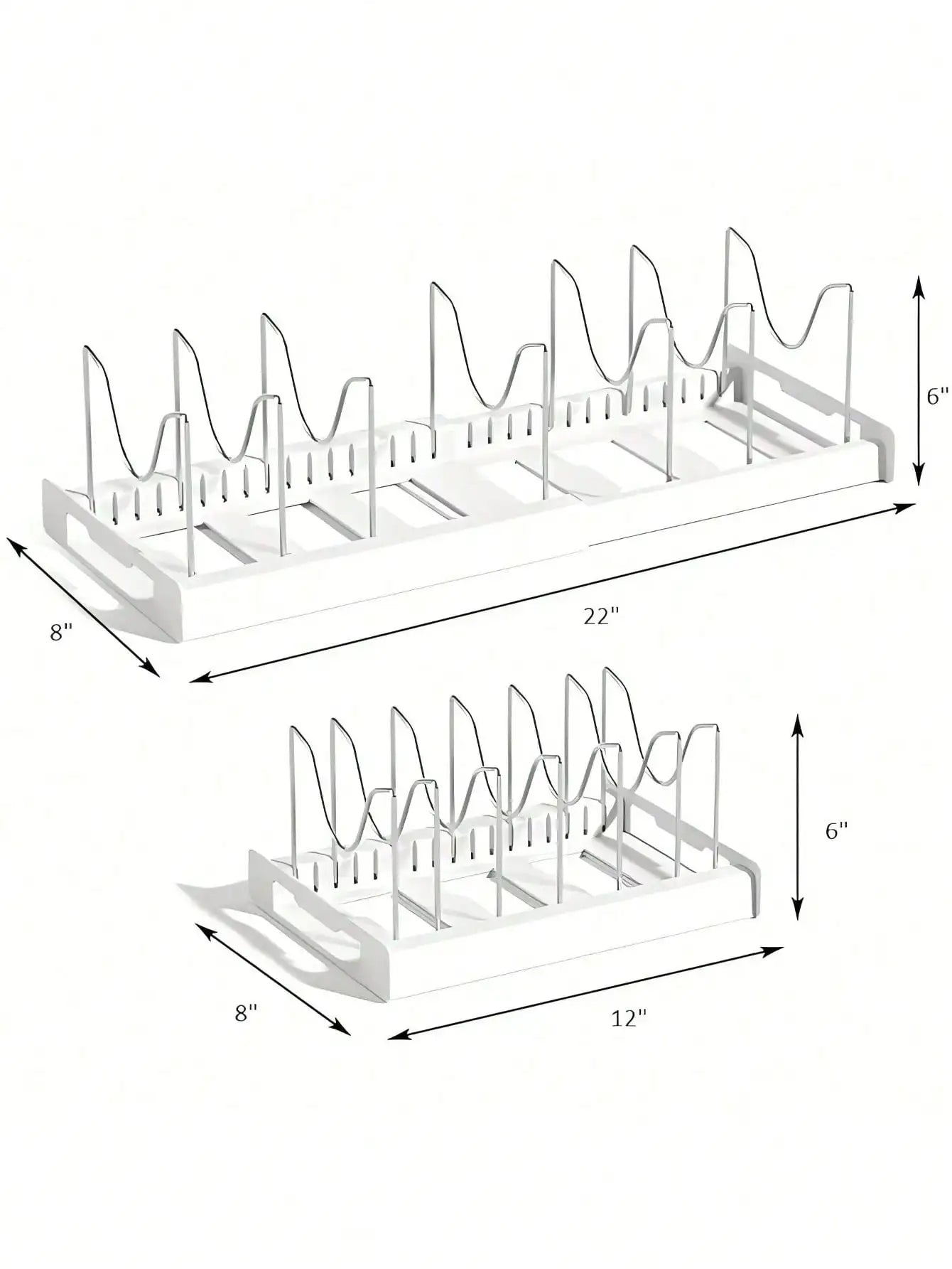 Adjustable Metal Pot Rack Pull-Out Kitchen Organizer for Pots and Pans