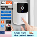 Tuya Smart Video Doorbell Camera 480PHD Wireless doorbell for Home Security, Night Vision, Voice Change, 2-Way Audio, Waterproof