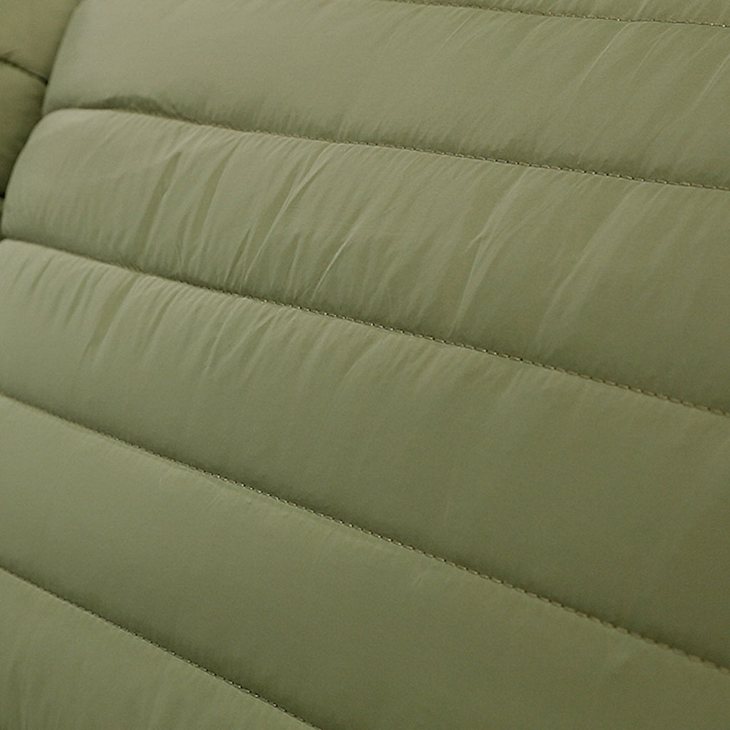 Puffer Quilted Comforter Set with Channel Quilting - Green or Navy