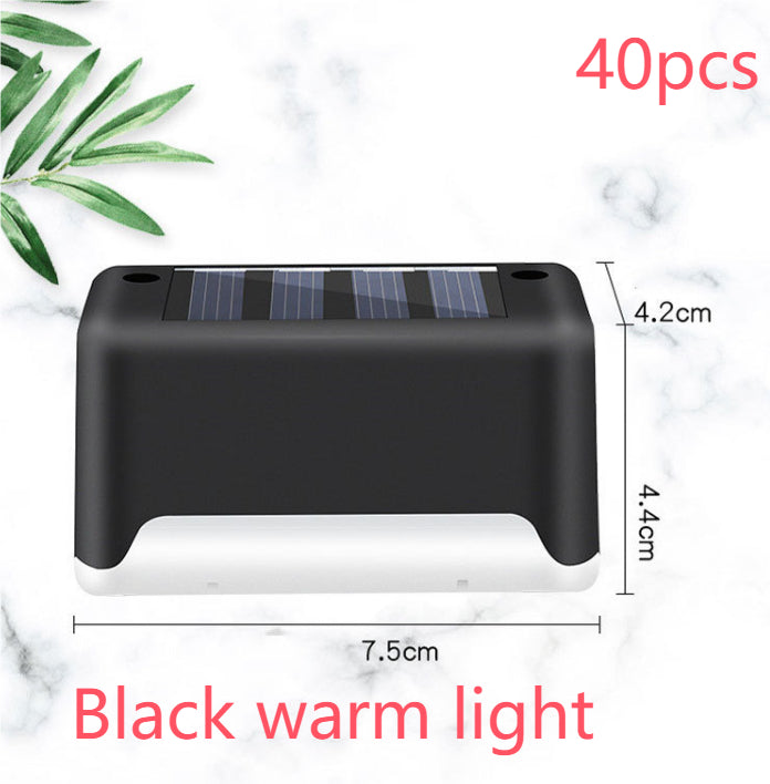 New Upgrade Waterproof LED Solar Fence Lamp Solar Deck Lights Solar Step Light Outdoor For Patio Stairs Garden Pathway Step Yard